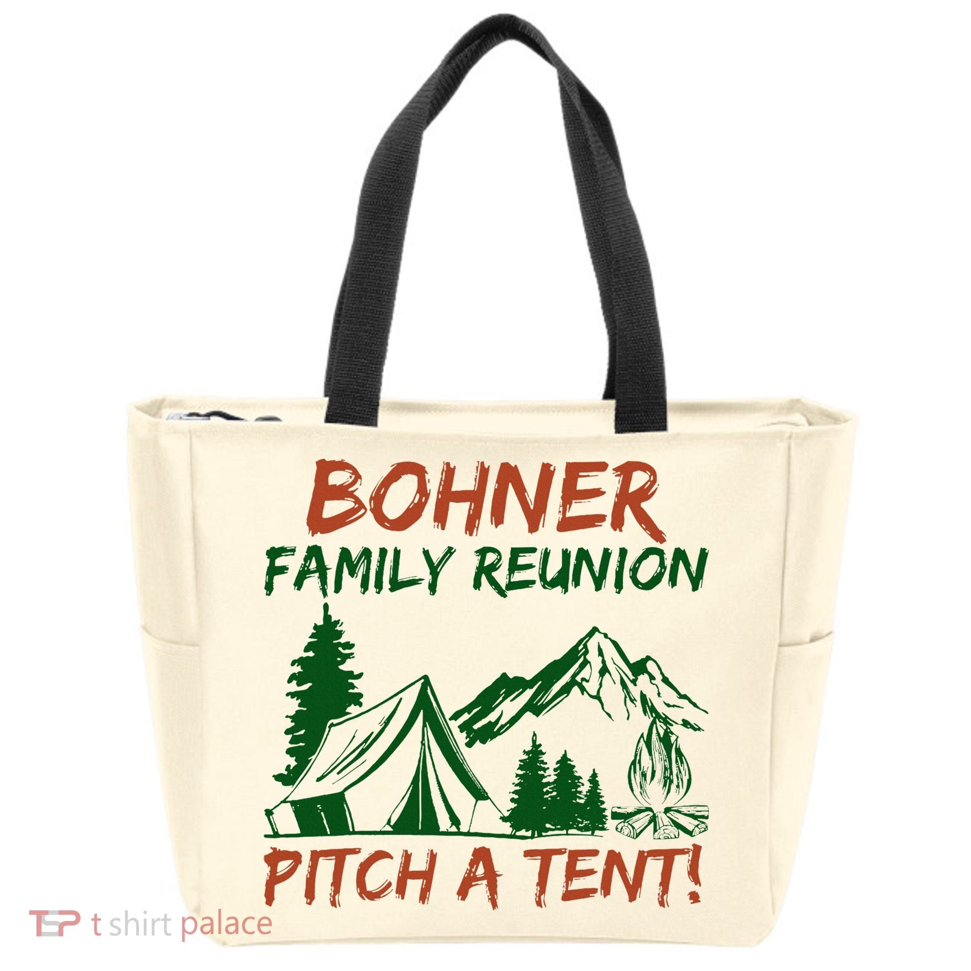 Bohner Family Reunion Pitch A Tent Tote Bag
