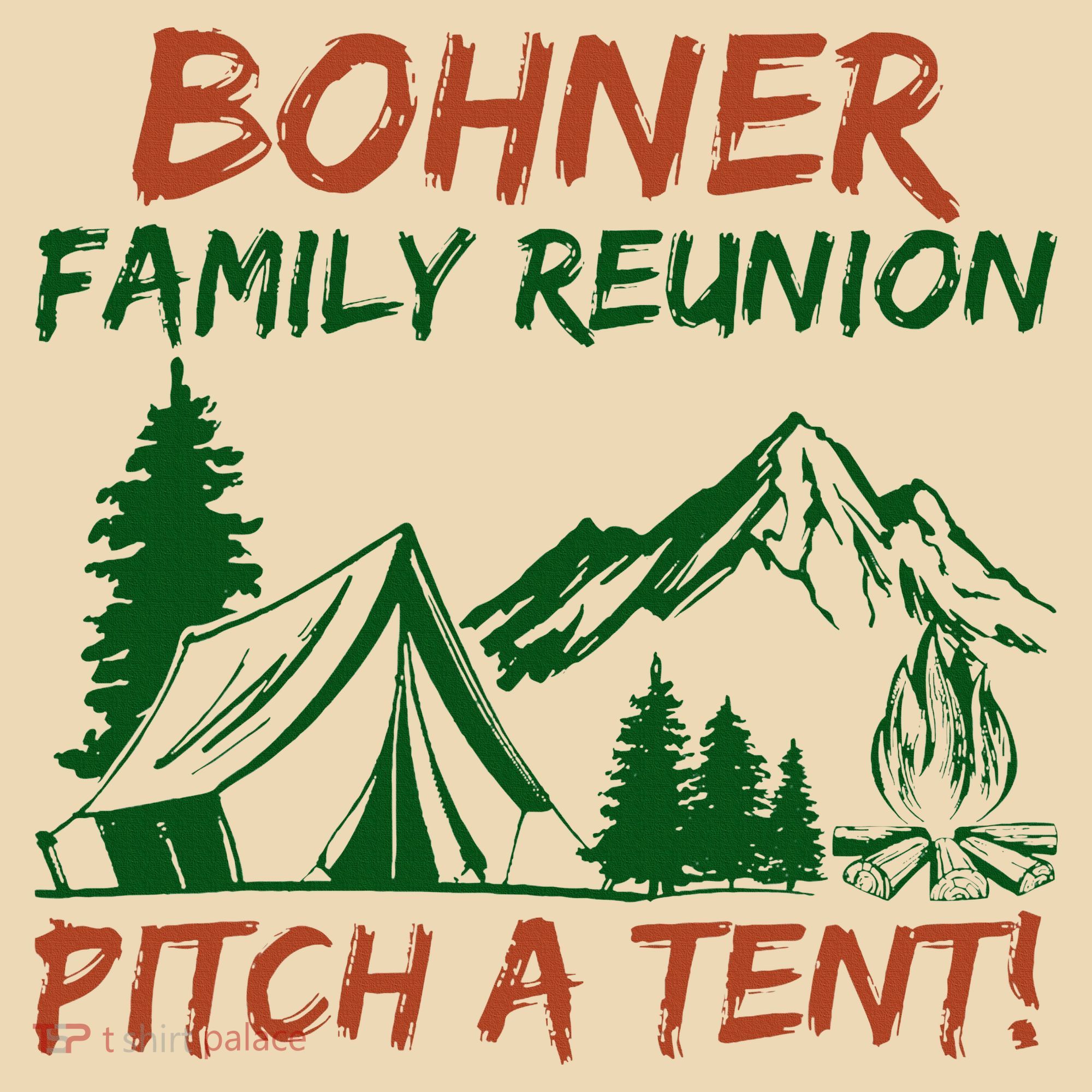 Bohner Family Reunion Pitch A Tent Tote Bag