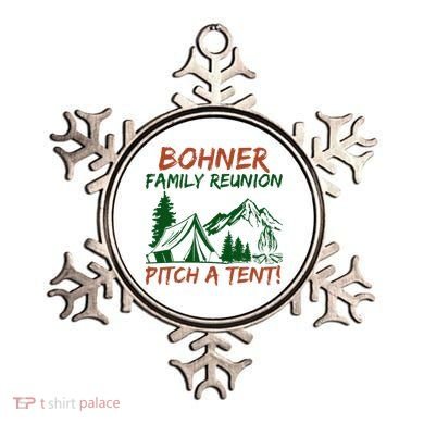 Bohner Family Reunion Pitch A Tent Ornament