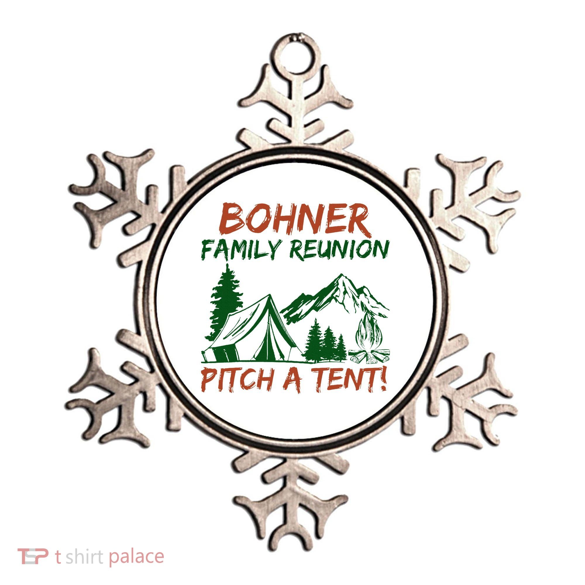 Bohner Family Reunion Pitch A Tent Ornament