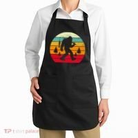 Bigfoot Fishing Retro Sunset Apron thumb 2