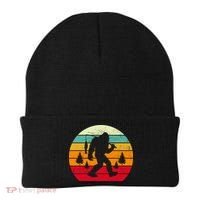 Bigfoot Fishing Retro Sunset Beanie thumb 0