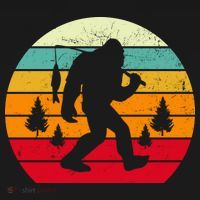 Bigfoot Fishing Retro Sunset Women's Tank Top thumb 5