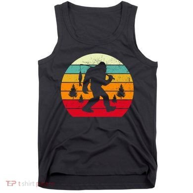 Bigfoot Fishing Retro Sunset Tank Top