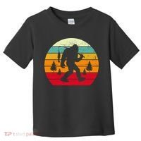 Bigfoot Fishing Retro Sunset Toddler T-Shirt thumb 0