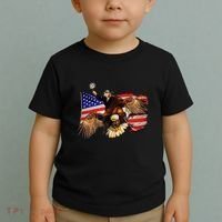 Ben Franklin Riding Eagle Funny July 4th American Flag Toddler T-Shirt thumb 2