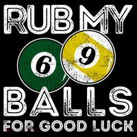 Billiards Funny Rub My Balls For Good Luck Gift Coffee Mug thumb 5