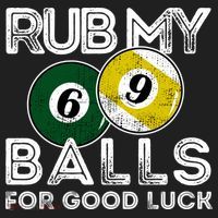Billiards Funny Rub My Balls For Good Luck Gift Beanie thumb 2