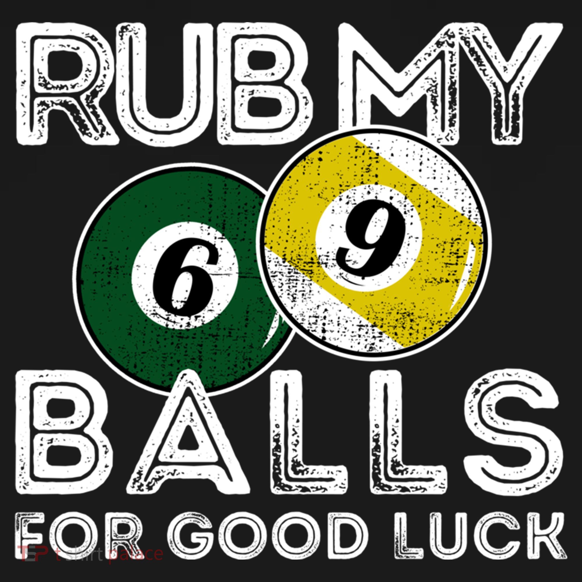 Billiards Funny Rub My Balls For Good Luck Gift Ornament