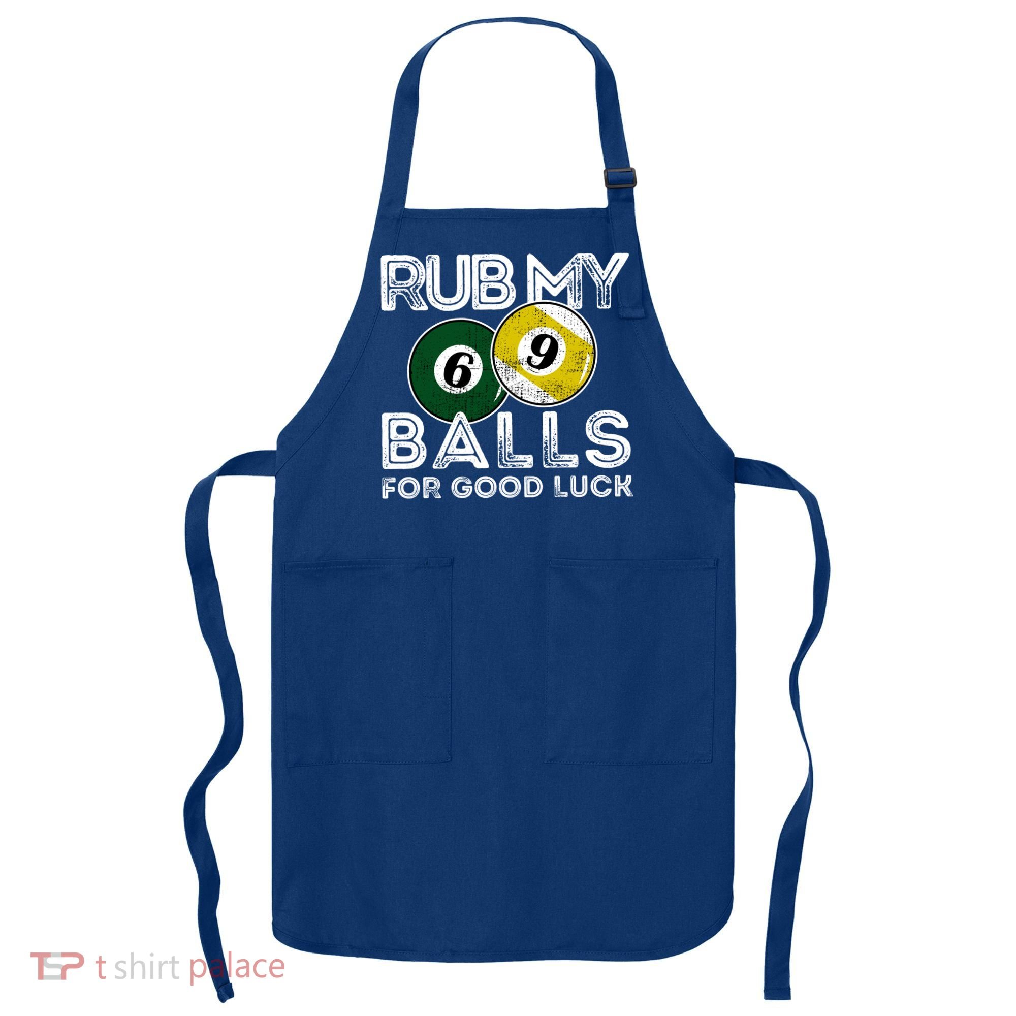 Billiards Funny Rub My Balls For Good Luck Gift Apron