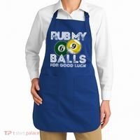 Billiards Funny Rub My Balls For Good Luck Gift Apron thumb 2
