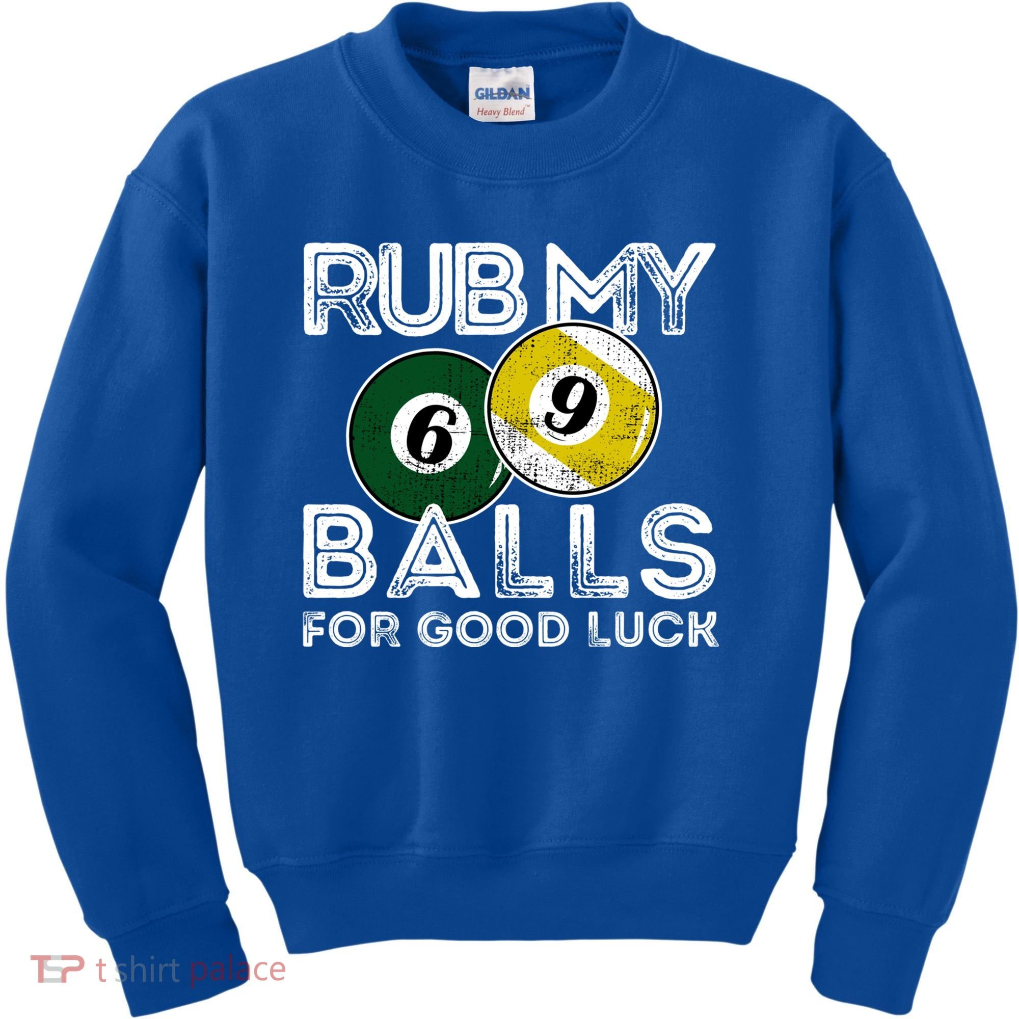 Billiards Funny Rub My Balls For Good Luck Gift Kids Sweatshirt