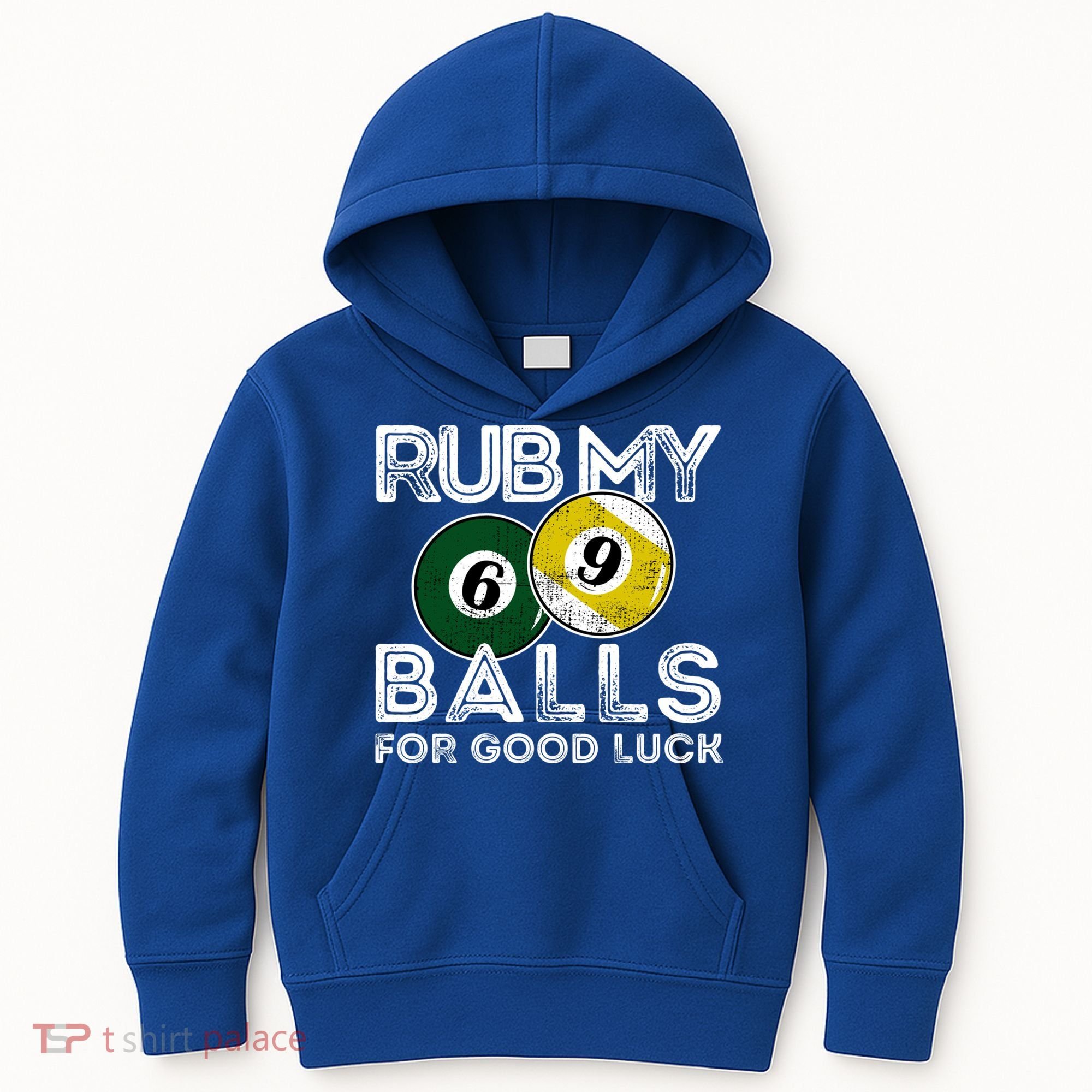 Billiards Funny Rub My Balls For Good Luck Gift Kids Hoodie