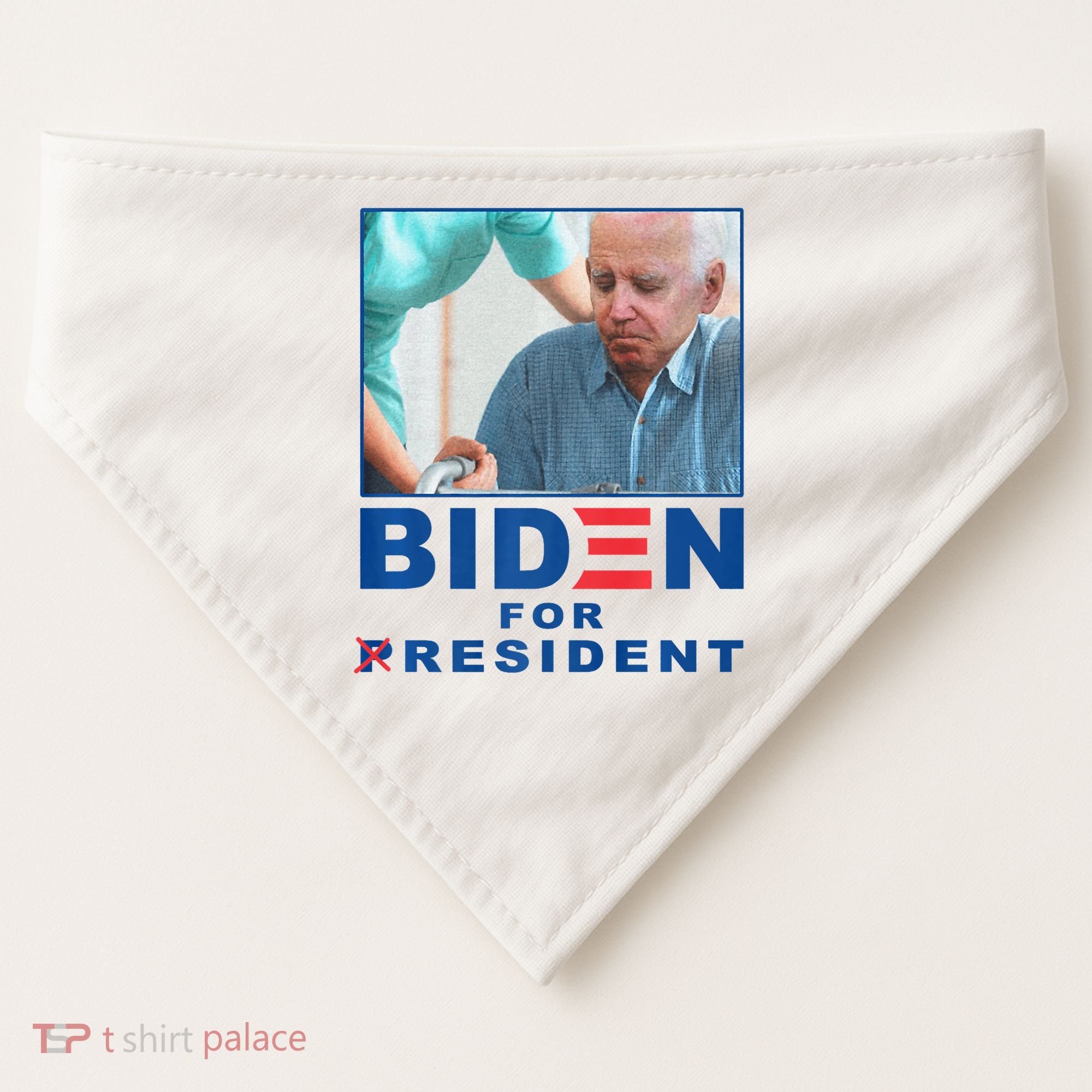 Biden For Resident Funny Biden Nursing USA-Made Doggie Bandana