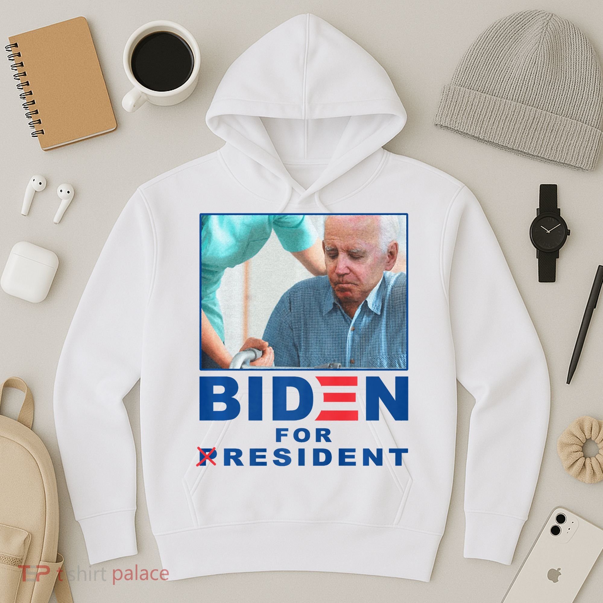 Biden For Resident Funny Biden Nursing Hoodie