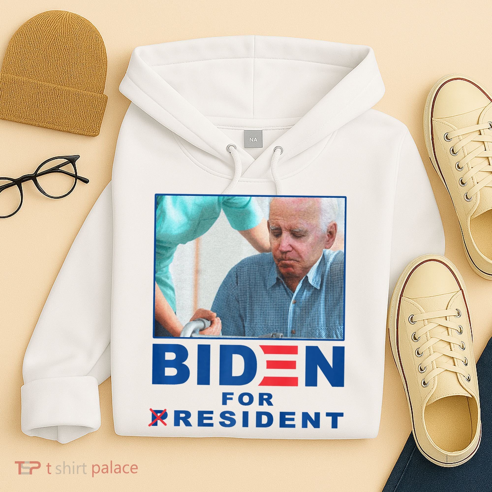 Biden For Resident Funny Biden Nursing Hoodie