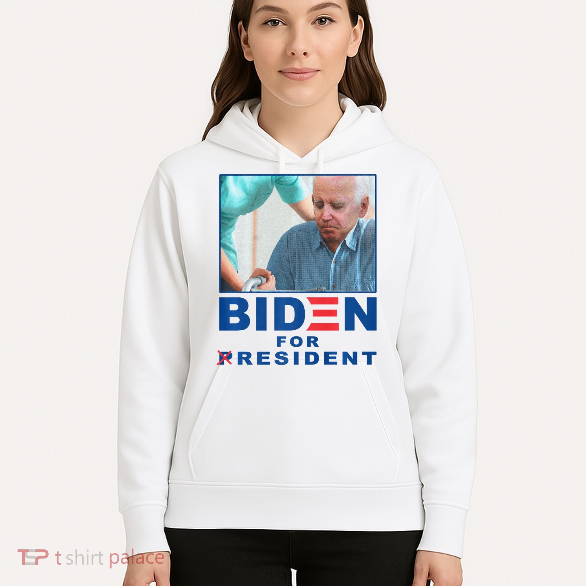 Biden For Resident Funny Biden Nursing Hoodie