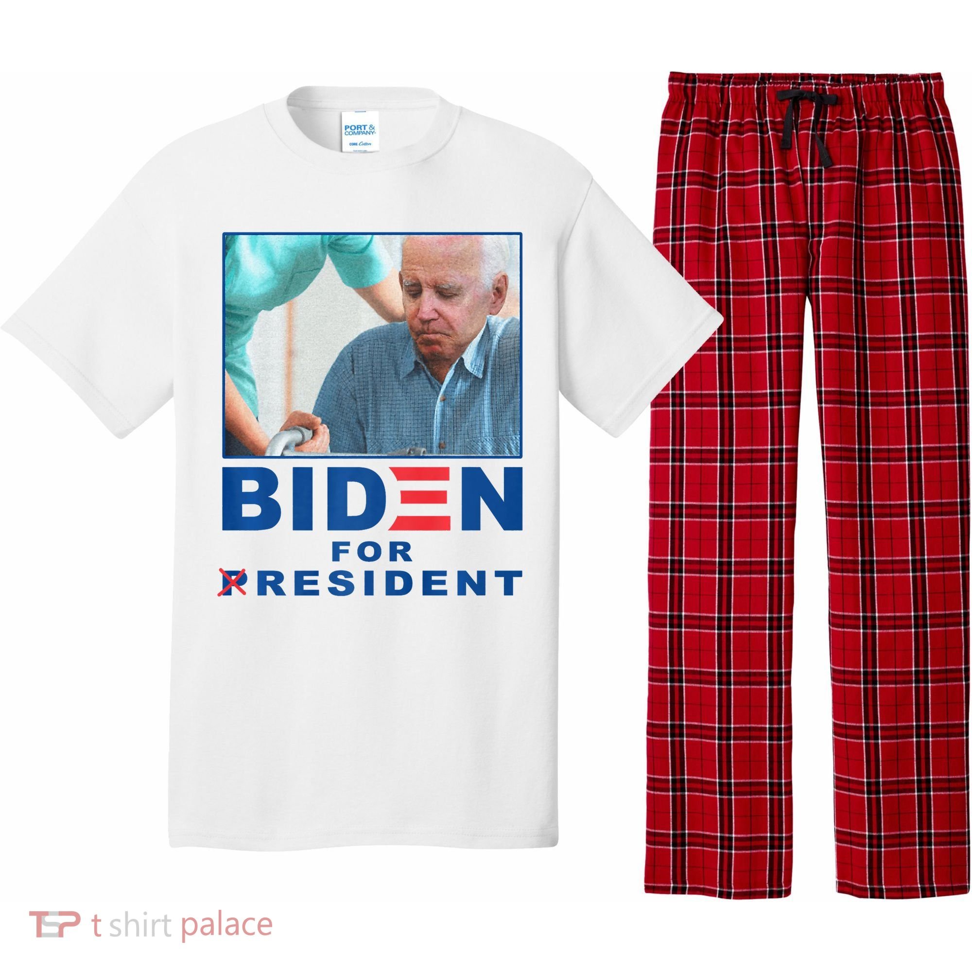 Biden For Resident Funny Biden Nursing Pajama Set