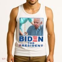 Biden For Resident Funny Biden Nursing Tank Top thumb 3