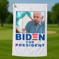 Biden For Resident Funny Biden Nursing Golf Towel thumb 1