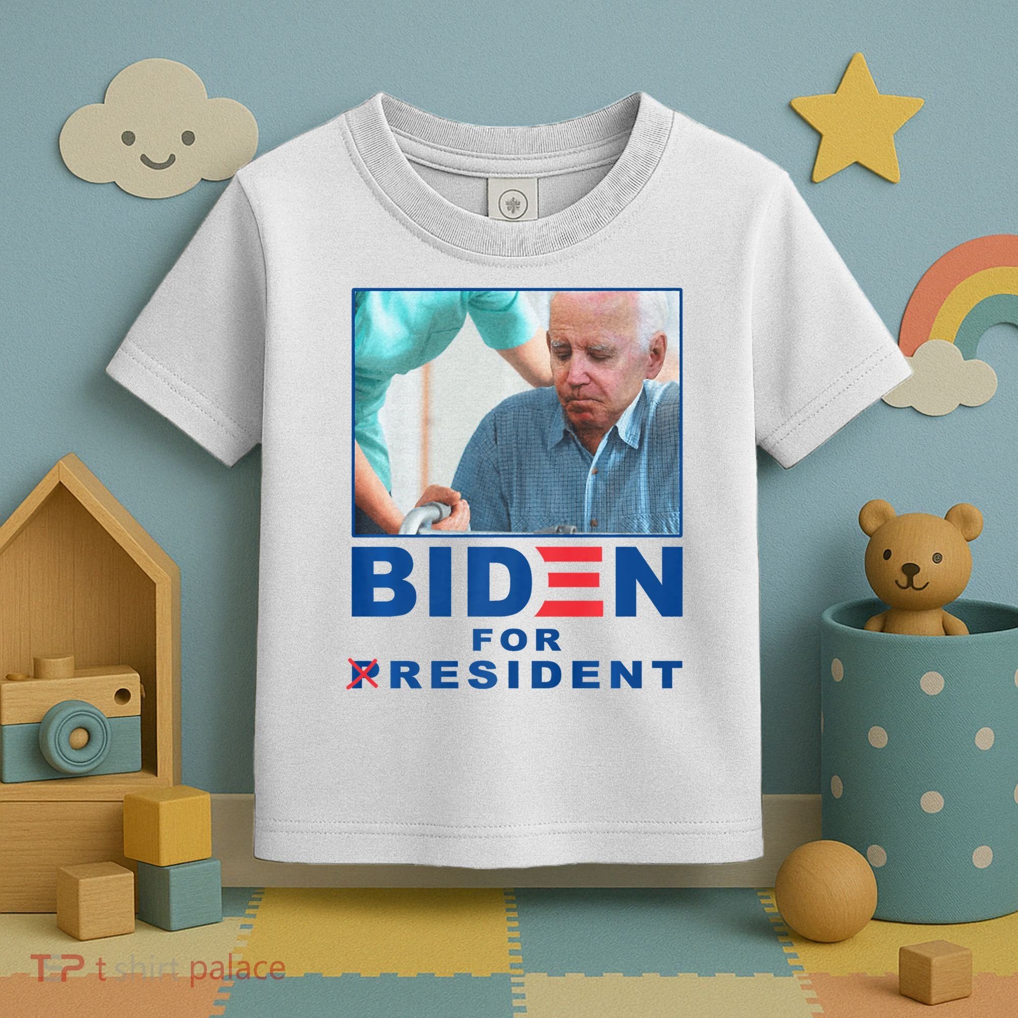Biden For Resident Funny Biden Nursing Toddler T-Shirt