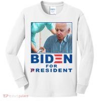 Biden For Resident Funny Biden Nursing Kids Long Sleeve Shirt thumb 0