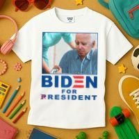 Biden For Resident Funny Biden Nursing Kids T-Shirt thumb 3