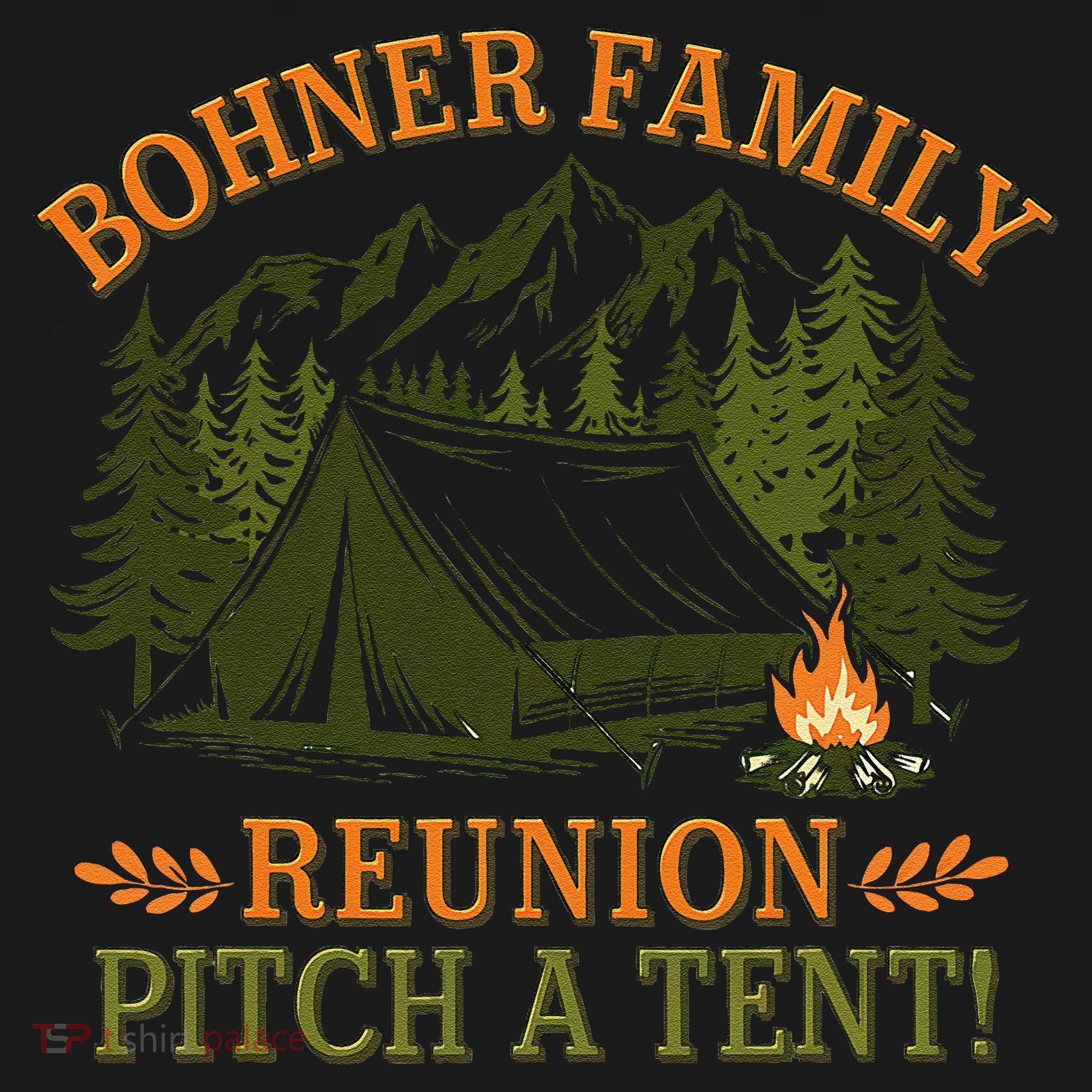 Bohner Family Reunion Pitch A Tent Coaster