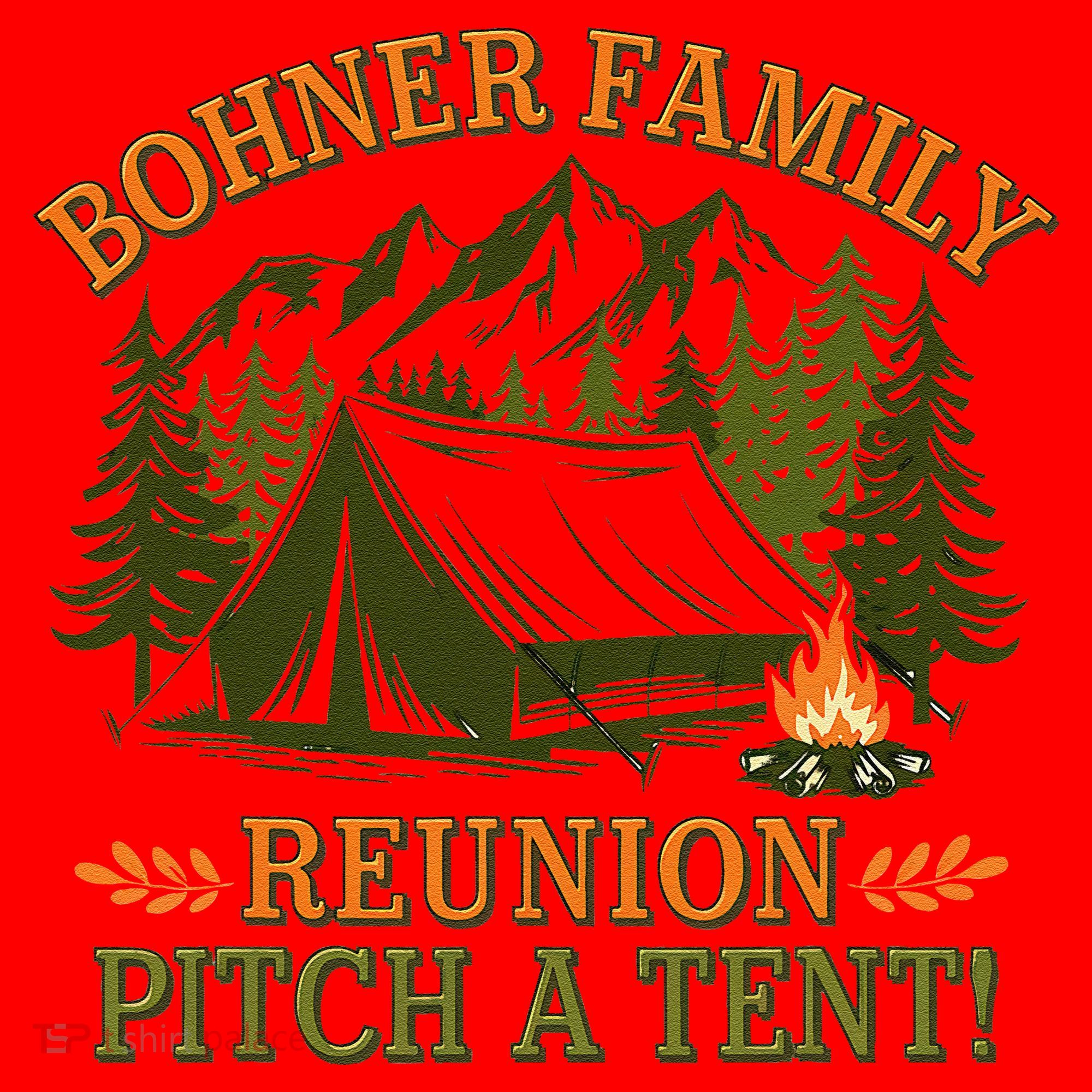 Bohner Family Reunion Pitch A Tent Santa Hat