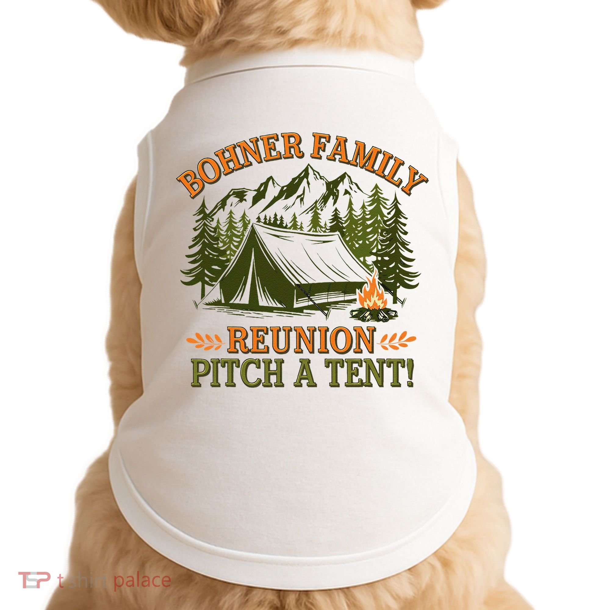 Bohner Family Reunion Pitch A Tent Doggie Tank