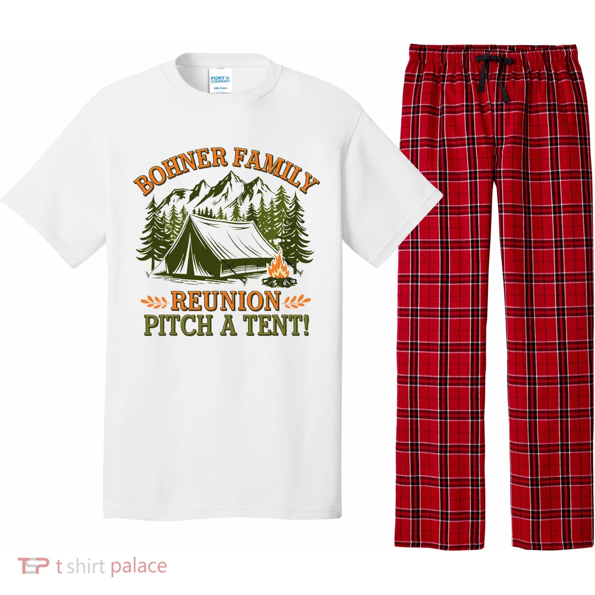 Bohner Family Reunion Pitch A Tent Pajama Set