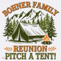 Bohner Family Reunion Pitch A Tent Women's Hoodie thumb 2