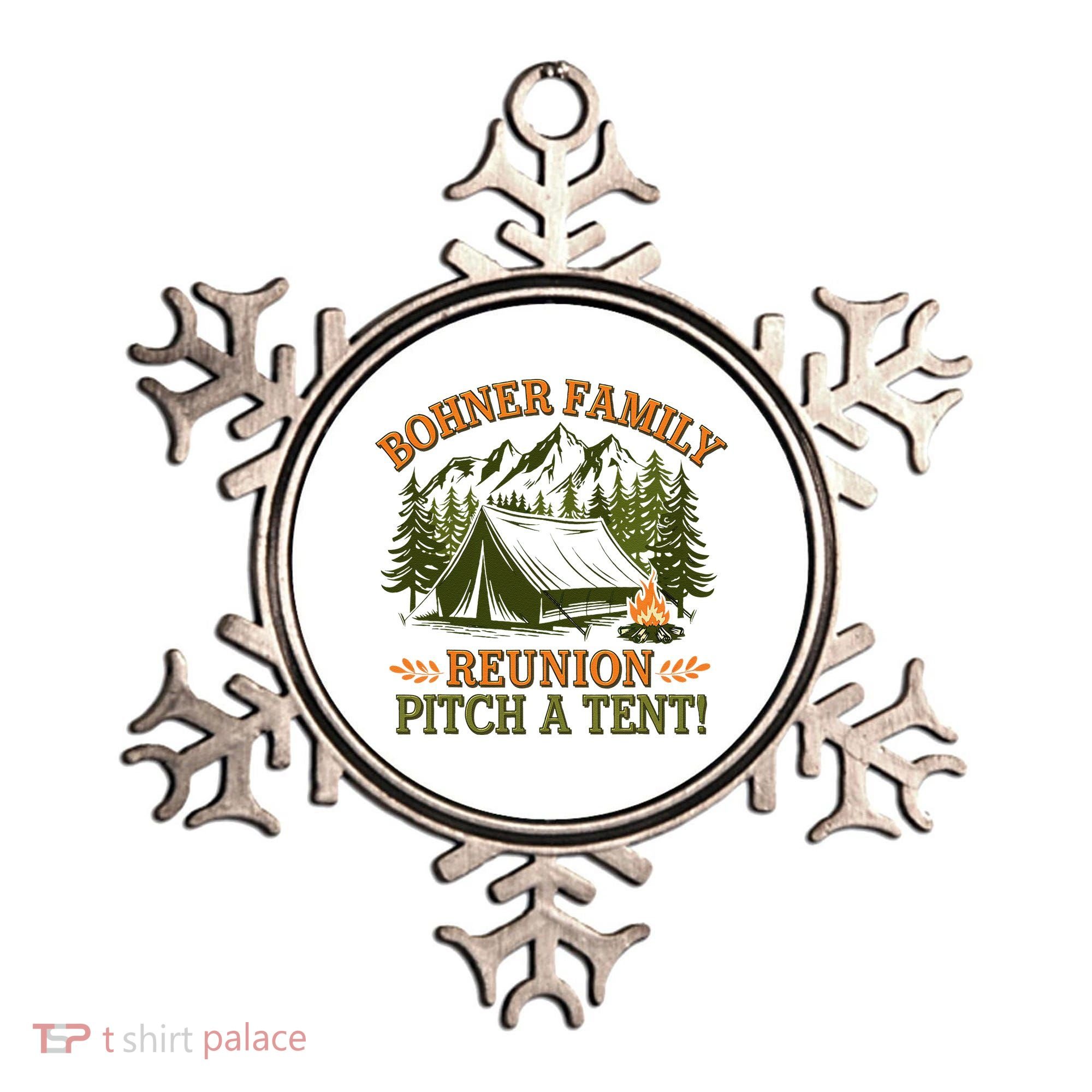 Bohner Family Reunion Pitch A Tent Ornament