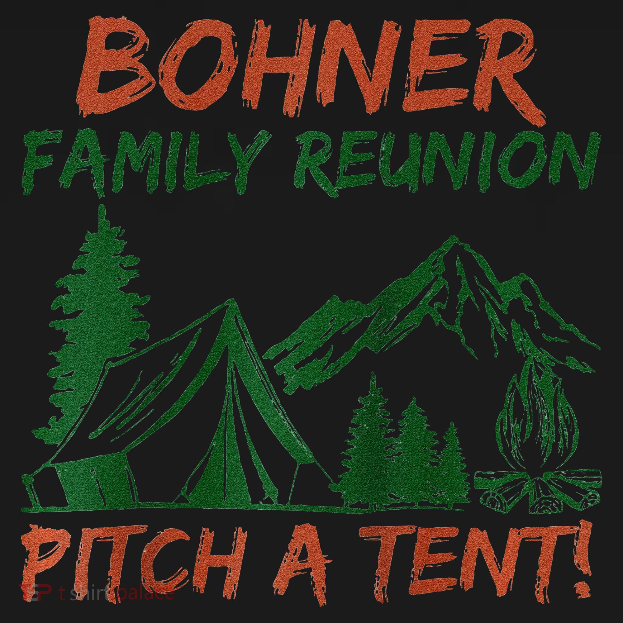 Bohner Family Reunion Pitch A Tent Raglan Gift Coaster