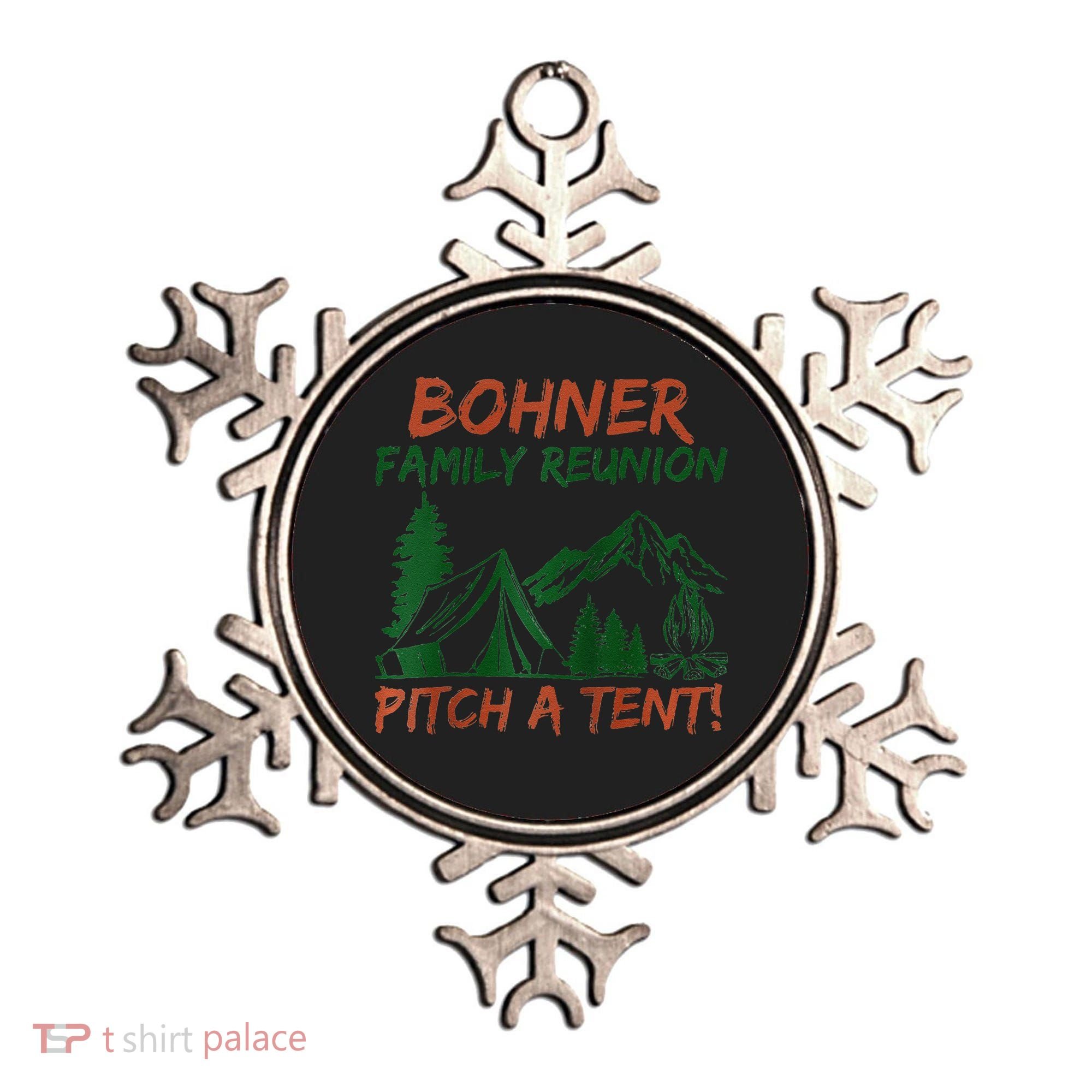 Bohner Family Reunion Pitch A Tent Raglan Gift Ornament