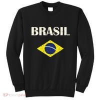 Brasil Flag Retro Soccer Sweatshirt thumb 0