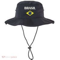 Brasil Flag Retro Soccer Bucket Hat thumb 0