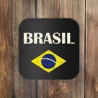 Brasil Flag Retro Soccer Coaster thumb 0