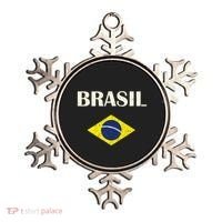 Brasil Flag Retro Soccer Ornament thumb 0