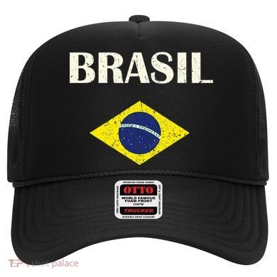 Brasil Flag Retro Soccer Hat