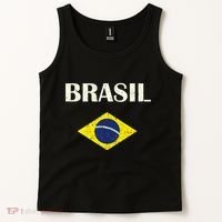 Brasil Flag Retro Soccer Tank Top thumb 2