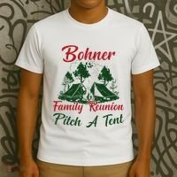 Bohner Family Reunion Pitch A Tent Matching Family Camping T-Shirt thumb 3
