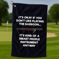 Bassoon Funny Smart People Bassoon Player Golf Towel thumb 1