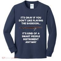 Bassoon Funny Smart People Bassoon Player Kids Long Sleeve Shirt thumb 0