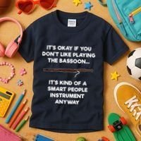 Bassoon Funny Smart People Bassoon Player Kids T-Shirt thumb 3