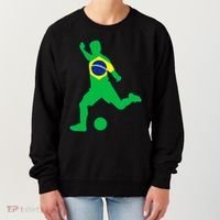Brazil Flag Soccer Jersey Brasil Futbol Women's Sweatshirt thumb 0