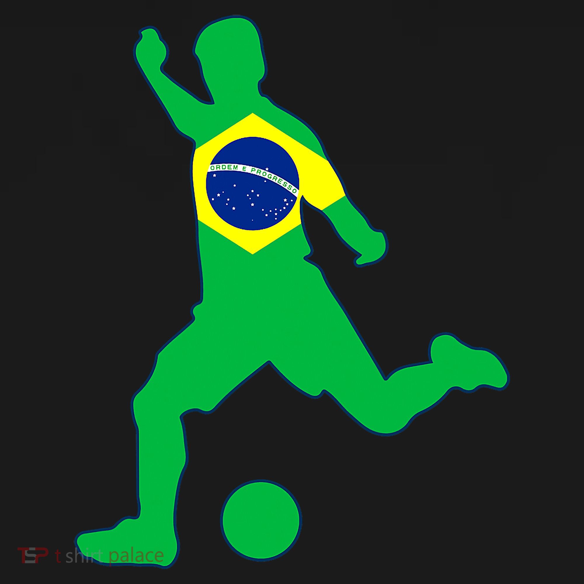 Brazil Flag Soccer Jersey Brasil Futbol Apron