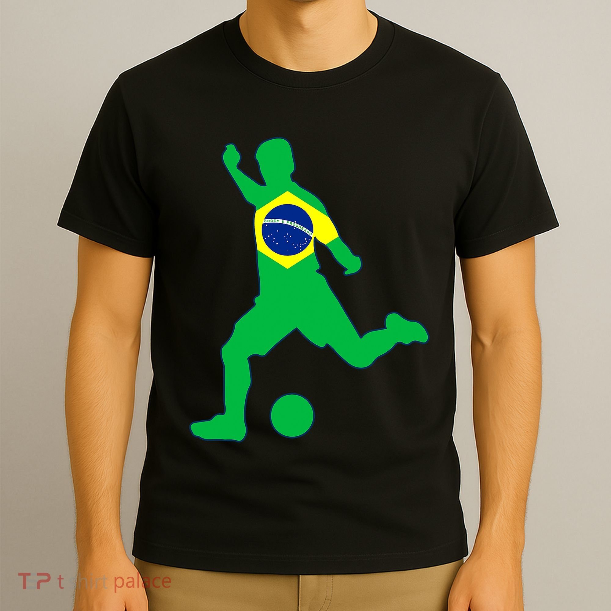 Brazil Flag Soccer Jersey Brasil Futbol T-Shirt