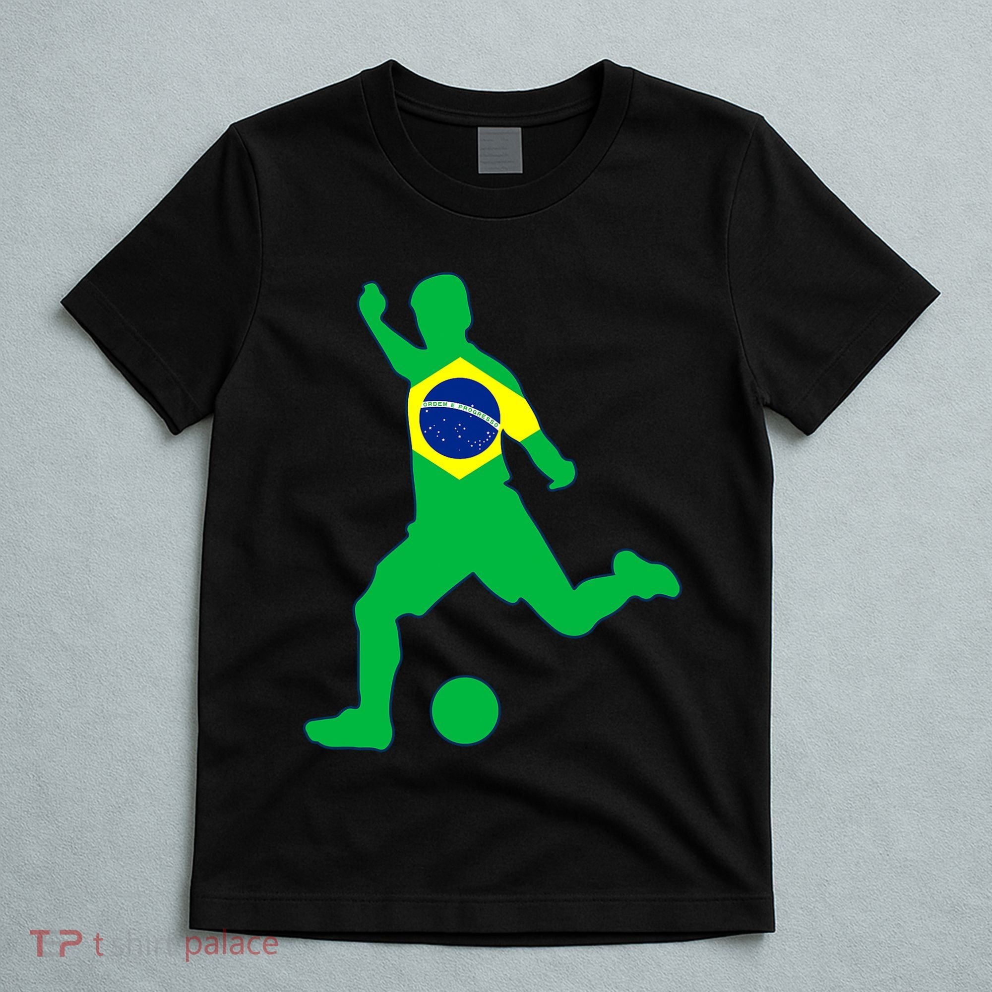 Brazil Flag Soccer Jersey Brasil Futbol T-Shirt