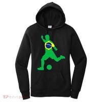 Brazil Flag Soccer Jersey Brasil Futbol Women's Hoodie thumb 0